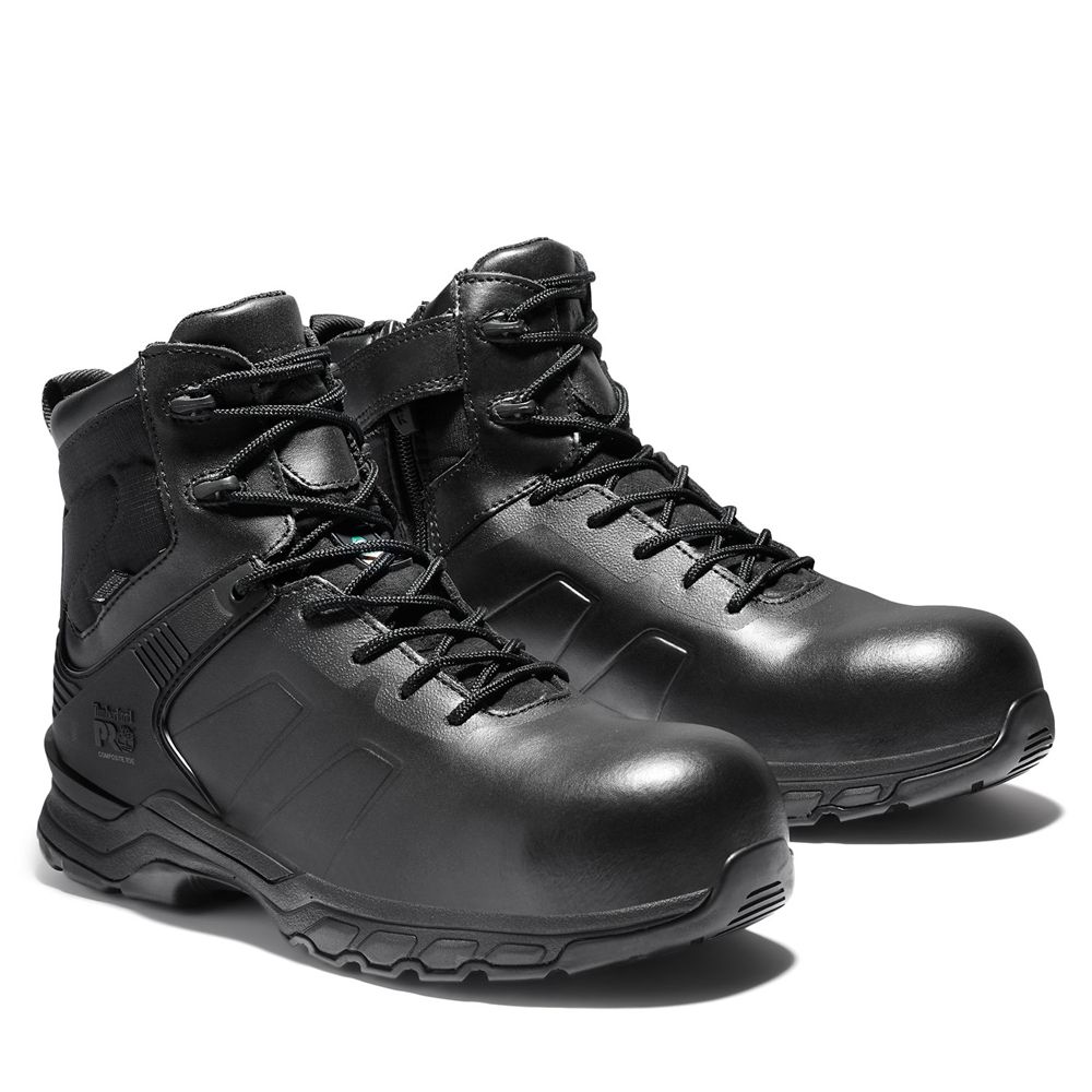 Timberland Mens Work Boots PRO® Hypercharge 6\" Comp Toe - Black - India PE2893751